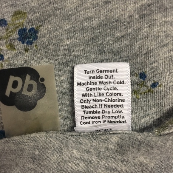 🍁 BP gray tank top with blue floral pattern - Picture 5 of 5